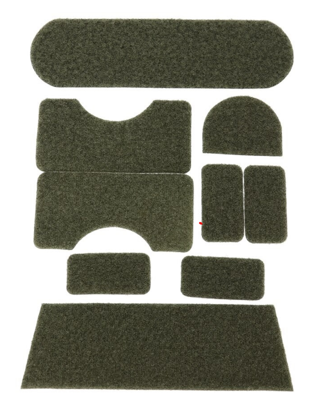 Adhesive Helmet Velcro Strip & Patch Kit, for ACH / MICH / FAST Tactical Ballistic Helmets